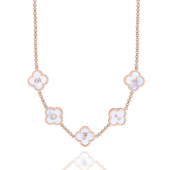 Personalized Clover Necklace