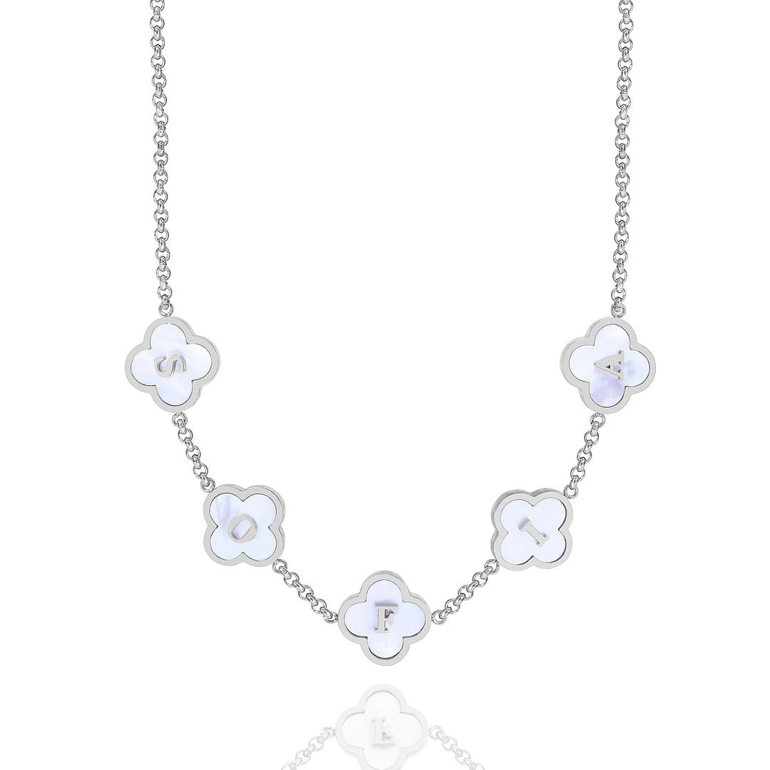 Personalized Clover Necklace