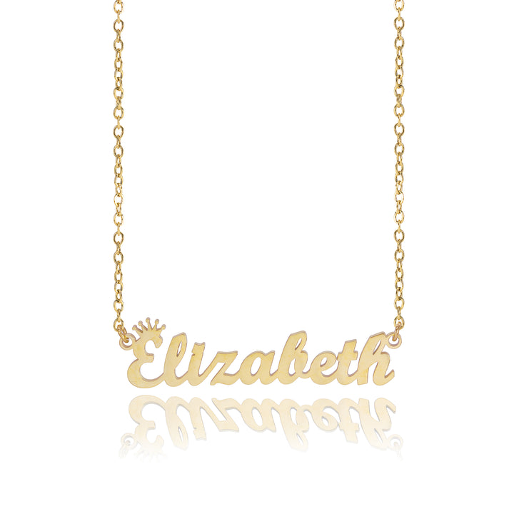 Personalized Crown Name Necklace
