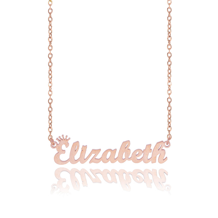 Personalized Crown Name Necklace