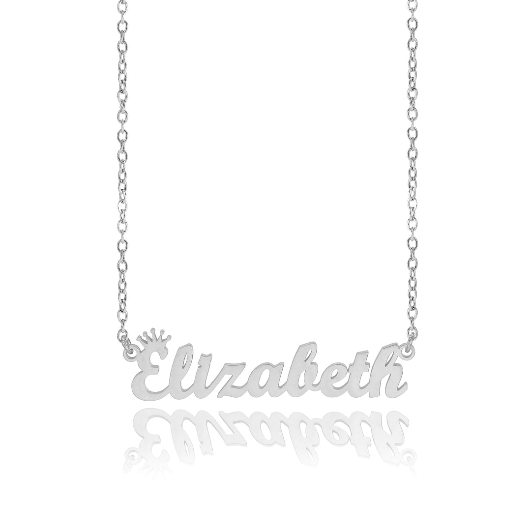 Personalized Crown Name Necklace