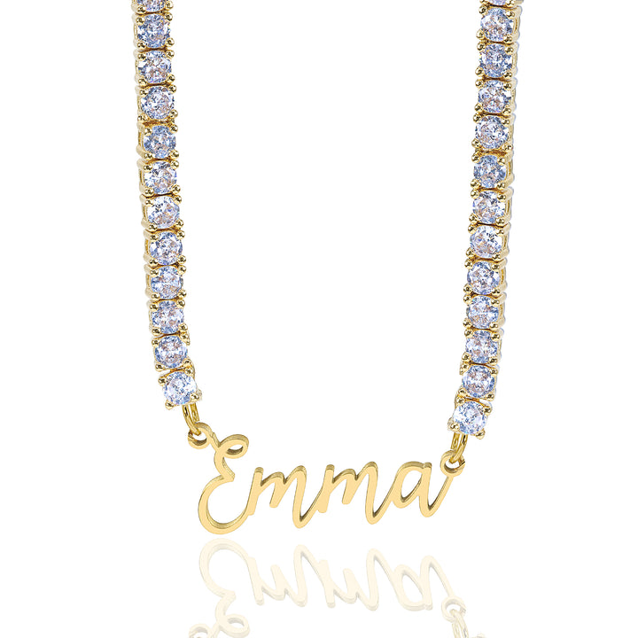 Personalized Tennis Chain Name Necklace