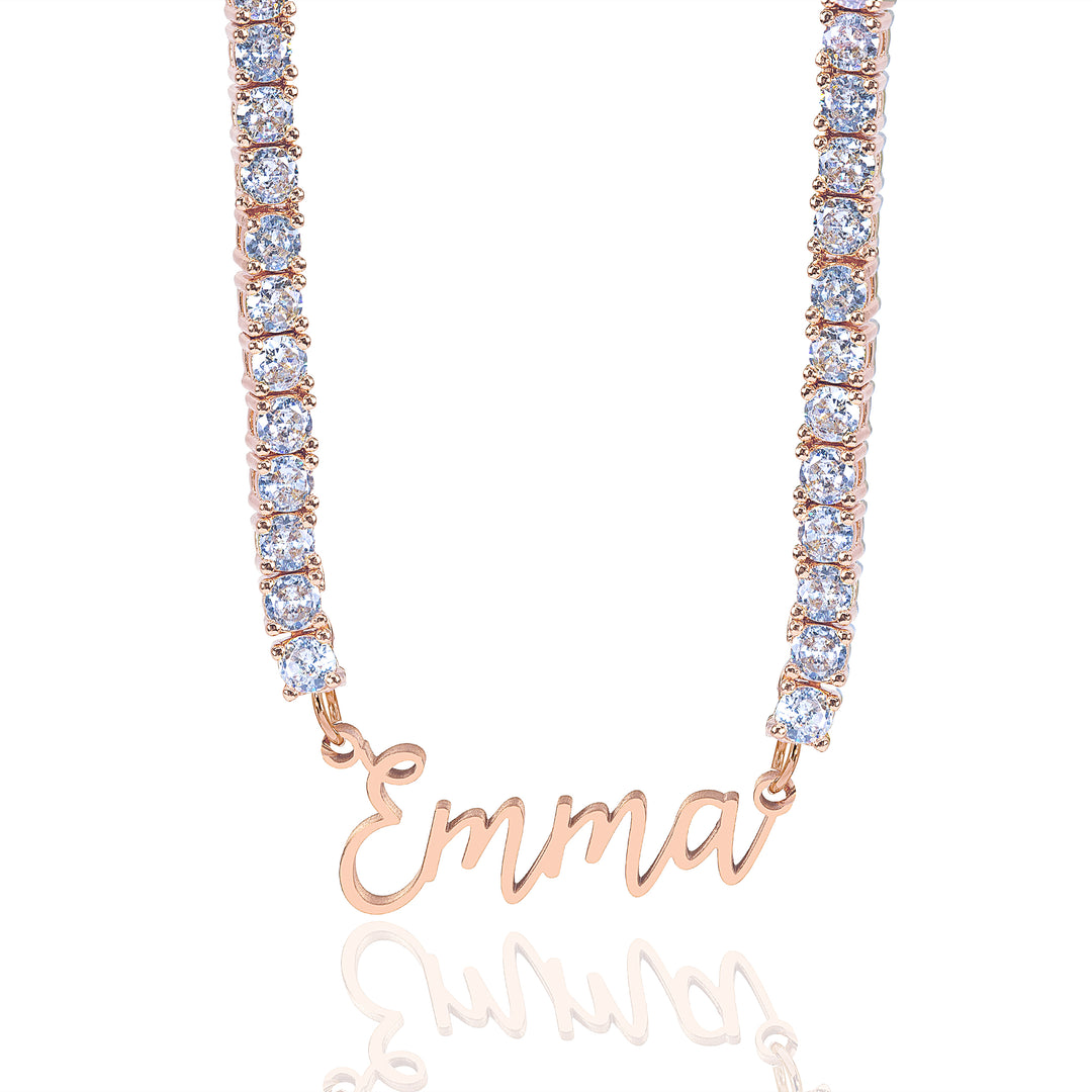 Personalized Tennis Chain Name Necklace