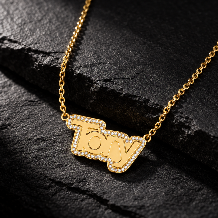 Double Nameplate Custom Necklace