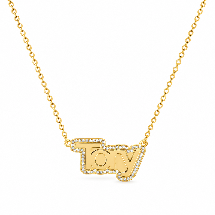 Double Nameplate Custom Necklace