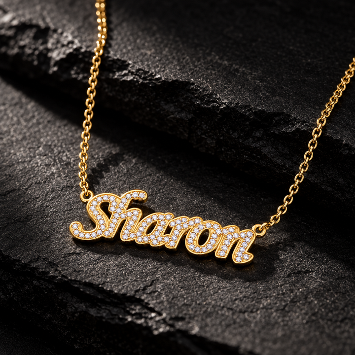 Personalized Stones Name Necklace