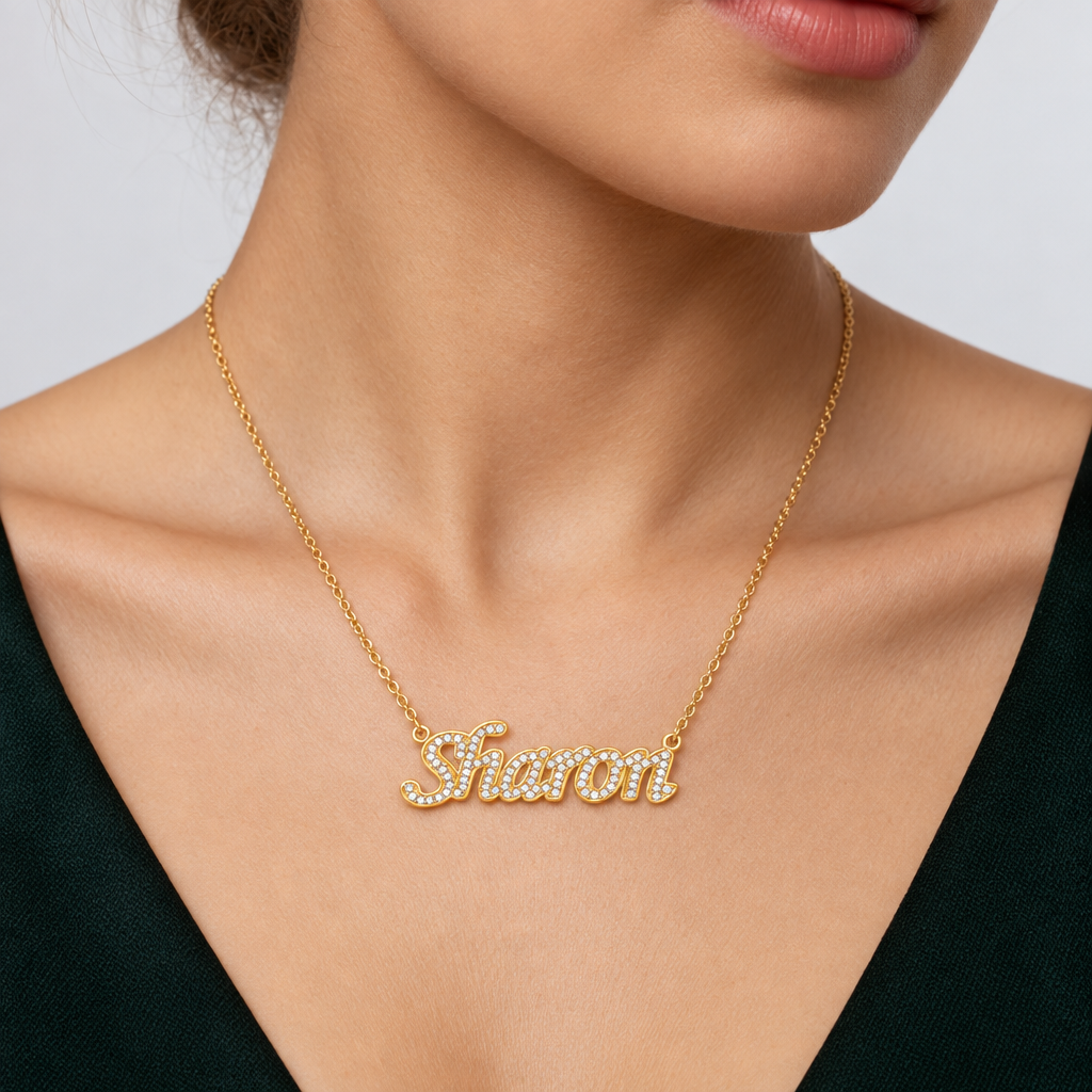 Personalized Stones Name Necklace