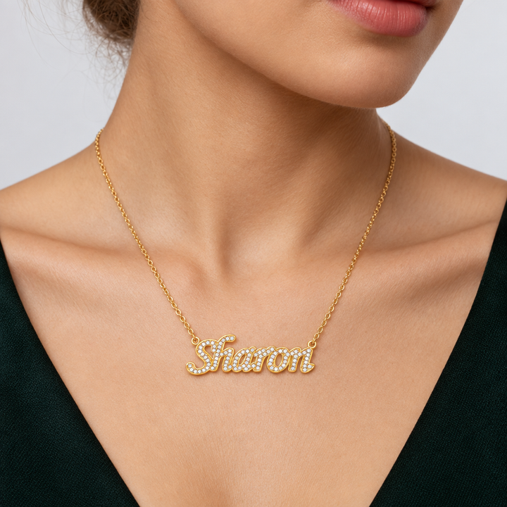 Personalized Stones Name Necklace
