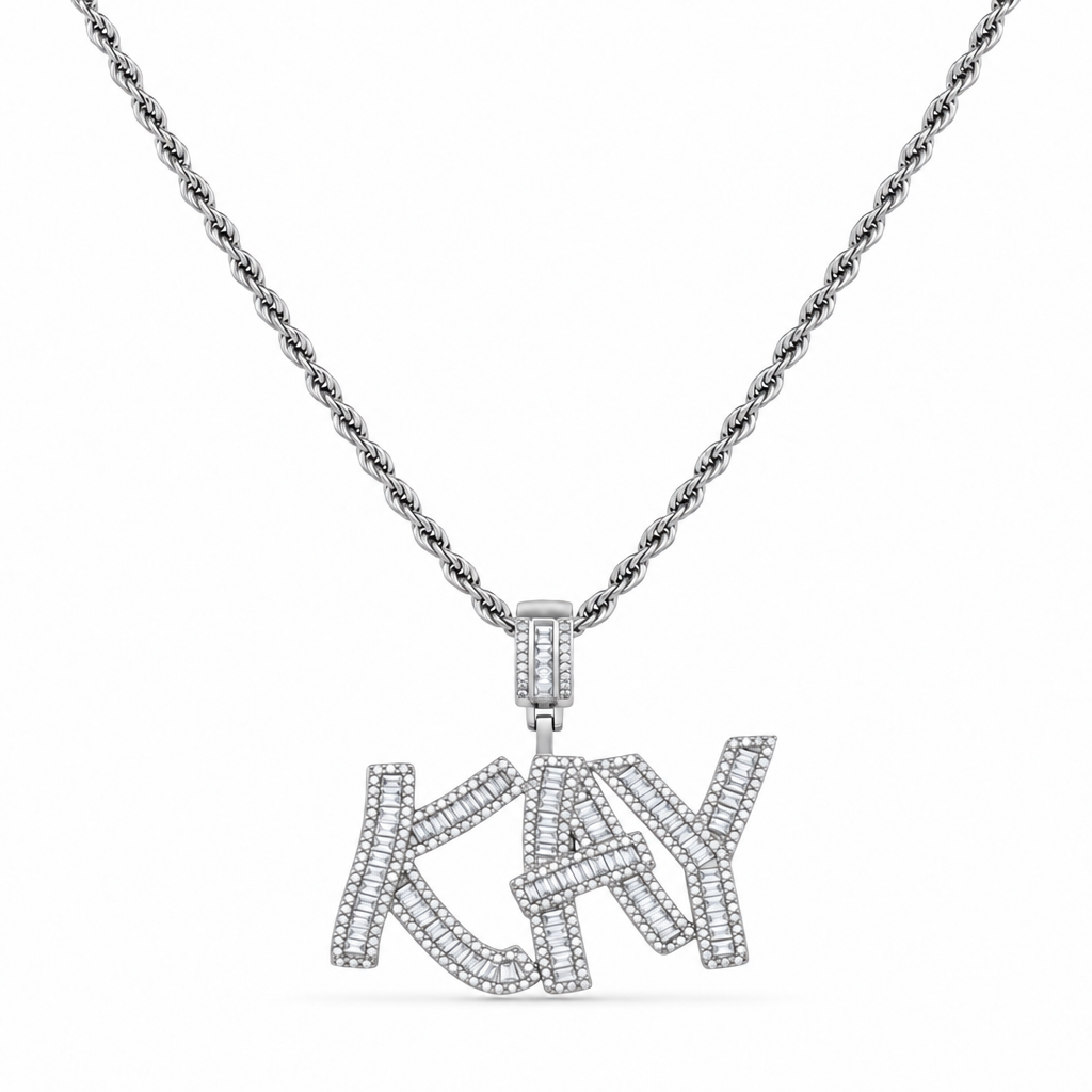 Personalized “KAY” Pendant Necklace