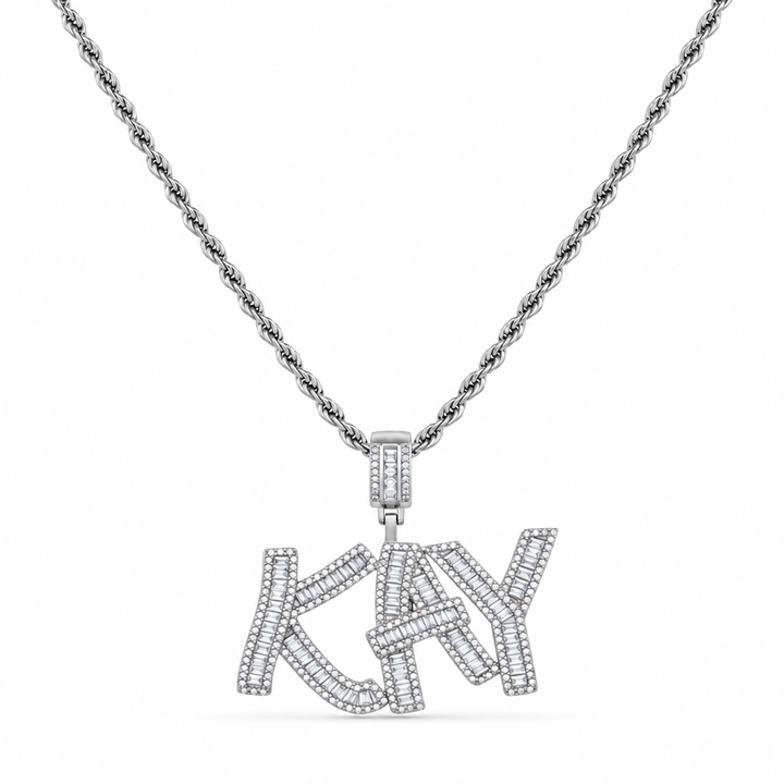 Personalized “KAY” Pendant Necklace