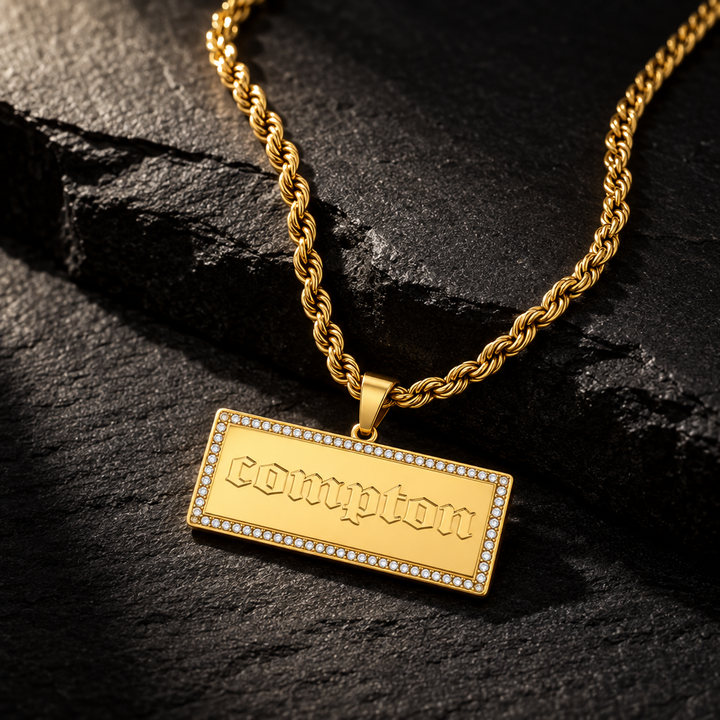 Compton Luxe Gold-Plated Pendant Necklace