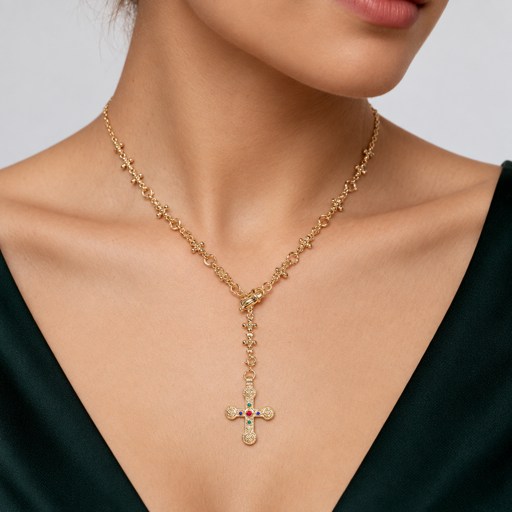 Byzantine Cross Necklace