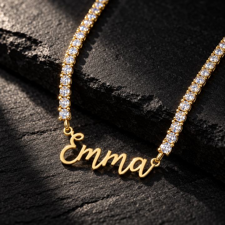 Personalized Tennis Chain Name Necklace