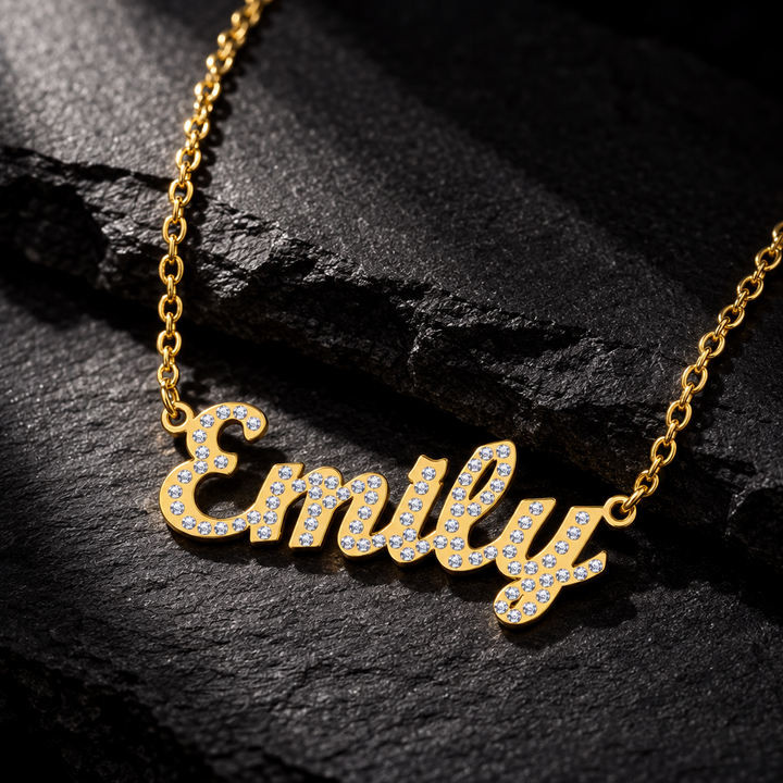 Iced out Personalized Name Necklace
