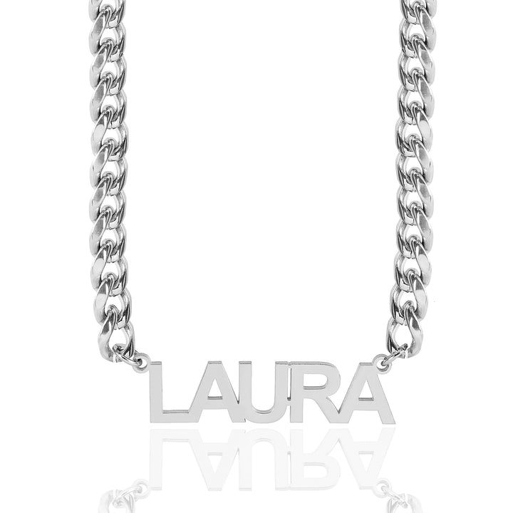 Personalized Block Name Necklace