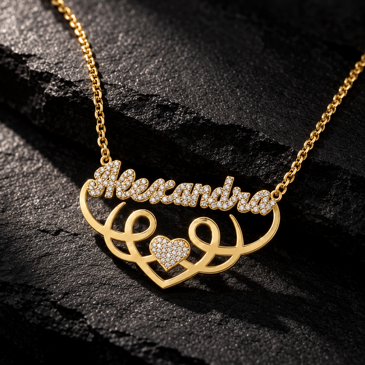 Personalized Single Fancy Name Necklace