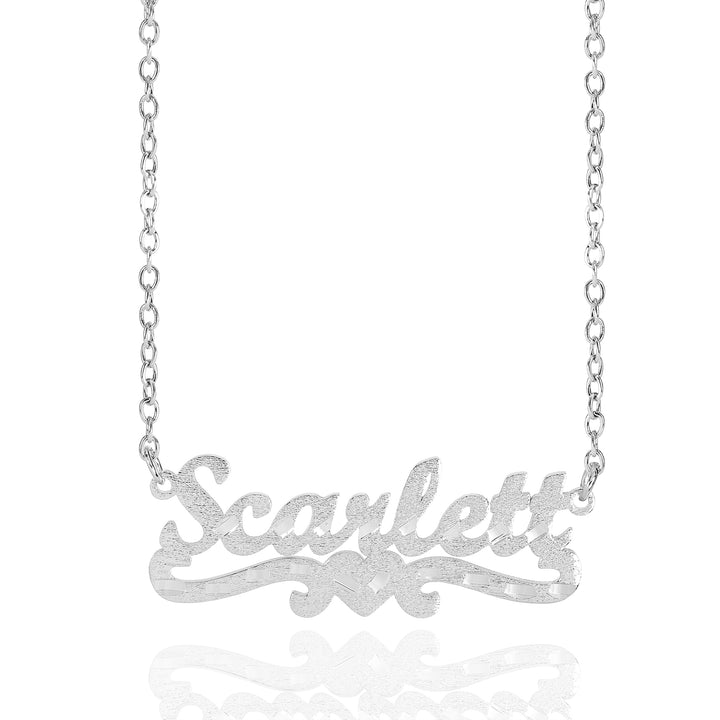 Personalized Dimond Cut Single Name Necklace